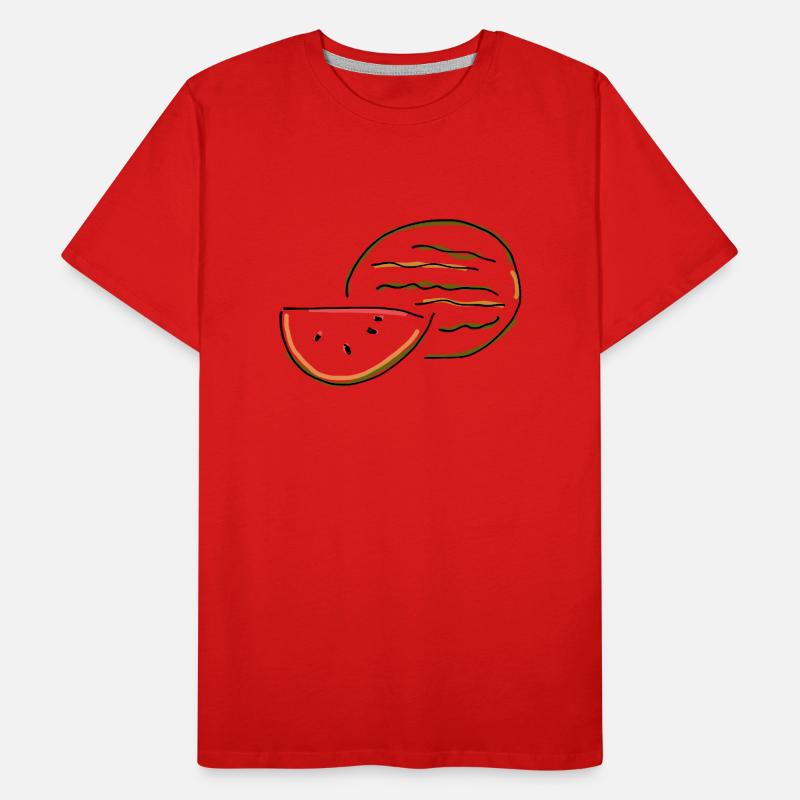 Melone Männer Premium Bio T-Shirt