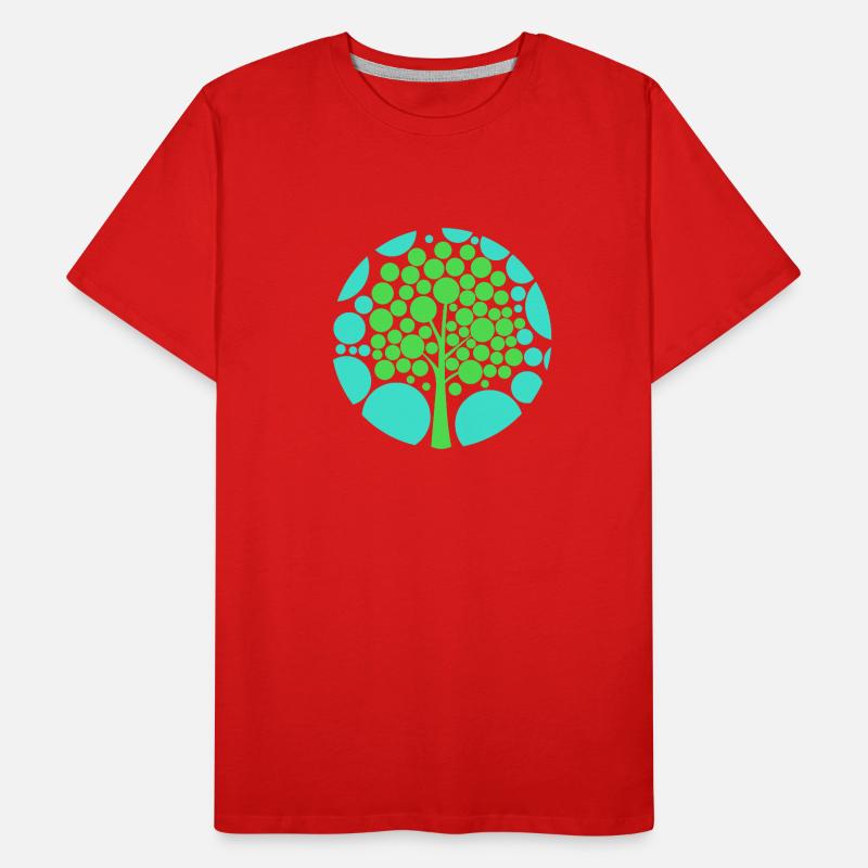 Optical illusion tree Men's Premium Organic T-Shirt