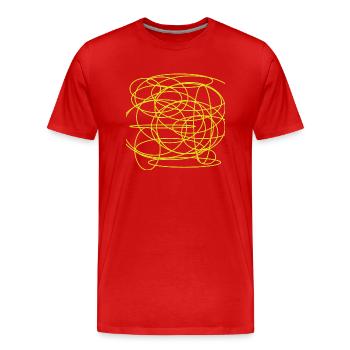 design rich and noble artwork fantastic - T-shirt bio Premium Homme - rouge - Devant - Damien (186cm)