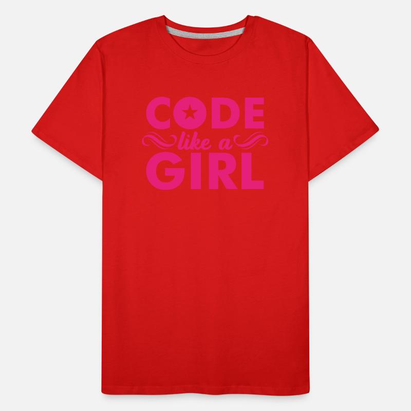 CODE like a GIRL T-shirt bio Premium Homme