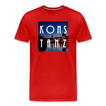 Constancy - Men's Premium Organic T-Shirt - red - Front - Damien (186cm)