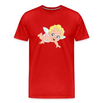 Angel - Men's Premium Organic T-Shirt - red - Front - Damien (186cm)