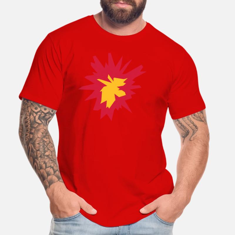 fire flame hot tnt dynamite explode explosi Men's Premium Organic T-Shirt