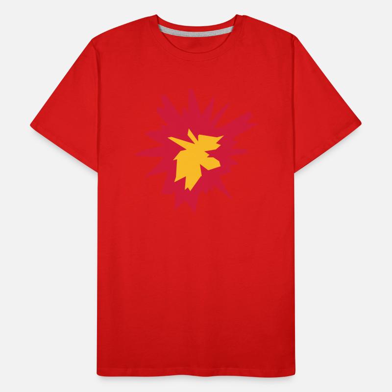fire flame hot tnt dynamite explode explosi Men's Premium Organic T-Shirt