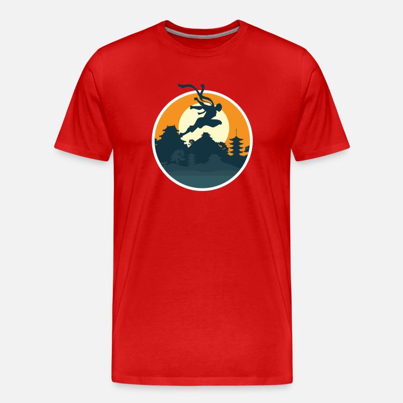 Kampfsport - Männer Premium Bio T-Shirt - Rot