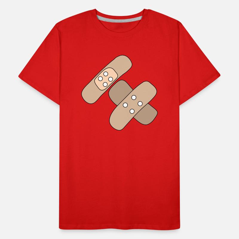 Patch, blessure, blessure, guérison, idée cadeau T-shirt bio Premium Homme