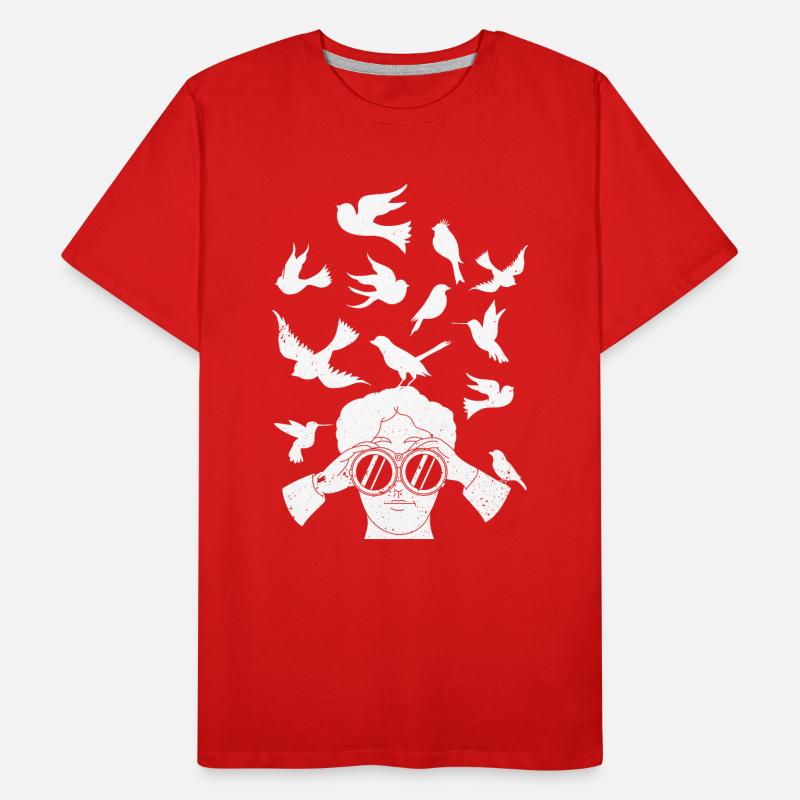 Bird Watching Ornithologist Twitcher Gift Men's Premium Organic T-Shirt
