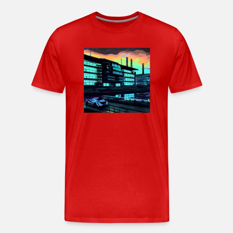 Design “Stuttgart-2” - Männer Premium Bio T-Shirt - Rot
