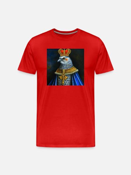 Eagle in the crown - Men's Premium Organic T-Shirt - red