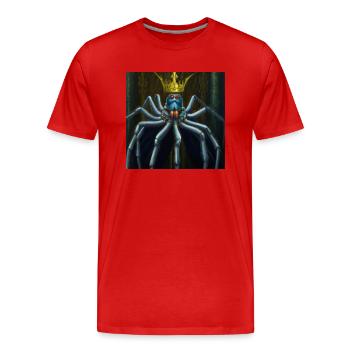 König der Spinnen - Männer Premium Bio T-Shirt - Rot - Vorne - Damien (186cm)