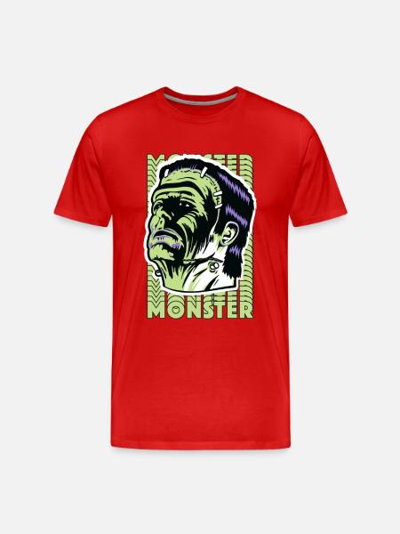 Universal Monsters Frankenstein - Men's Premium Organic T-Shirt - red