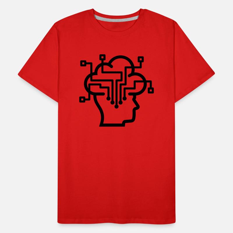 Privacy Cloud Connected Thinking Men's Premium Organic T-Shirt