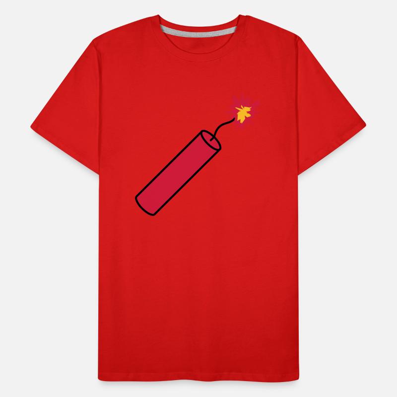 rod tnt dynamite explode explosion blast Men's Premium Organic T-Shirt