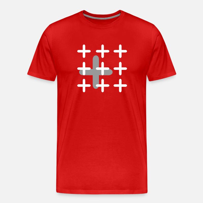 plus - Männer Premium Bio T-Shirt - Rot