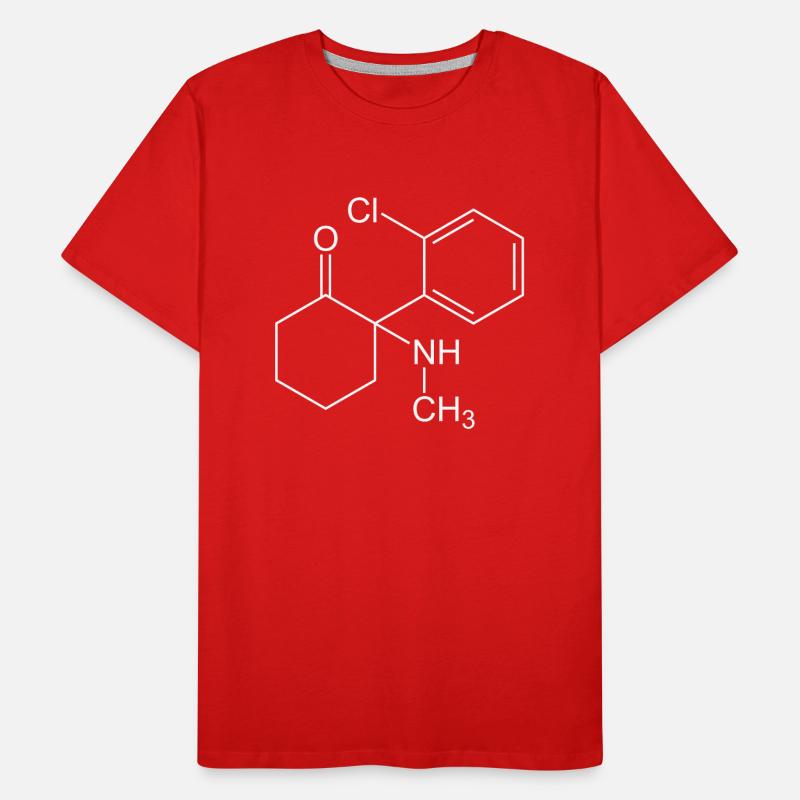 Ketamine structural formula Men's Premium Organic T-Shirt