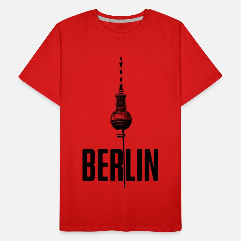 Fernsehturm Berlin Männer Premium Bio T-Shirt