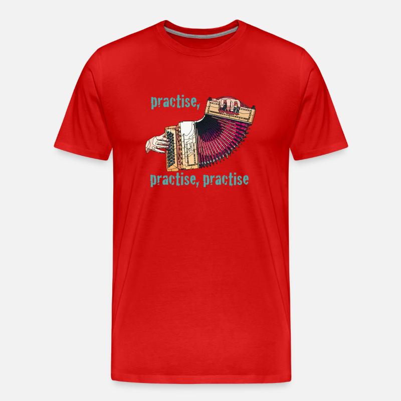 practise box - Männer Premium Bio T-Shirt - Rot