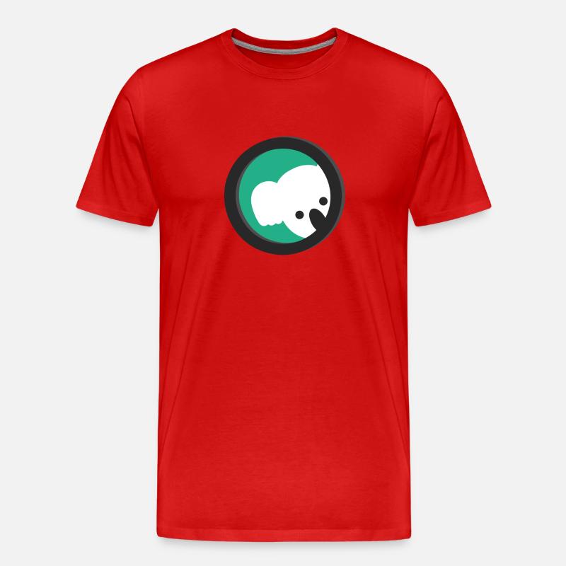 Koala-IT-Logo - Männer Premium Bio T-Shirt - Rot