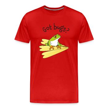 Frog's dream - Men's Premium Organic T-Shirt - red - Front - Damien (186cm)