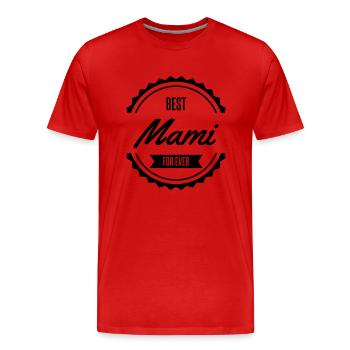 best mami - T-shirt bio Premium Homme - rouge - Devant - Damien (186cm)