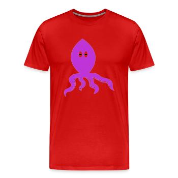 penser calmar - T-shirt bio Premium Homme - rouge - Devant - Damien (186cm)