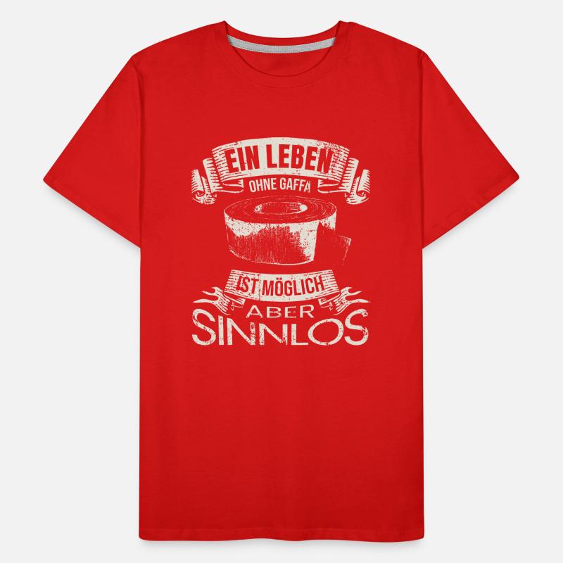 Elektriker Gaffa Geschenk Männer Premium Bio T-Shirt