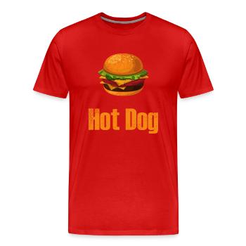 Lustiges Sprüche Design Humorvoll Cooler Spruch - Männer Premium Bio T-Shirt - Rot - Vorne - Damien (186cm)