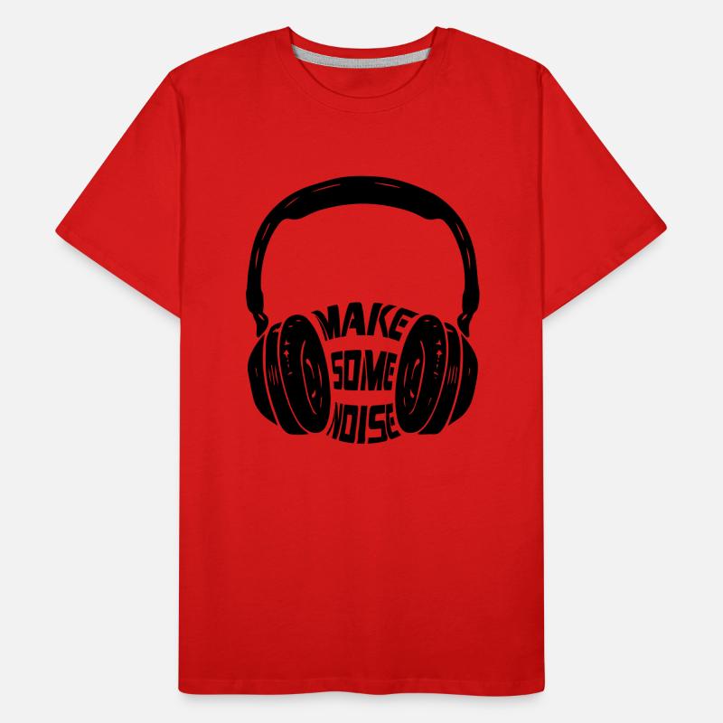 Faites du bruit avec des écouteurs | Couleur changeable T-shirt bio Premium Homme