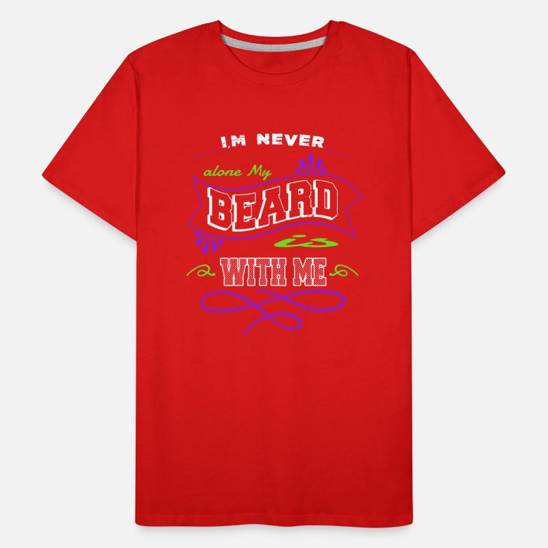Social Distancing Bear Earloop Beard Lover Man Men's Premium Organic T-Shirt