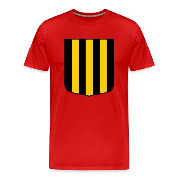 Rodent land - Men's Premium Organic T-Shirt - red - Front - Damien (186cm)
