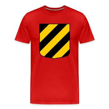 Rodent land - Men's Premium Organic T-Shirt - red - Front - Damien (186cm)