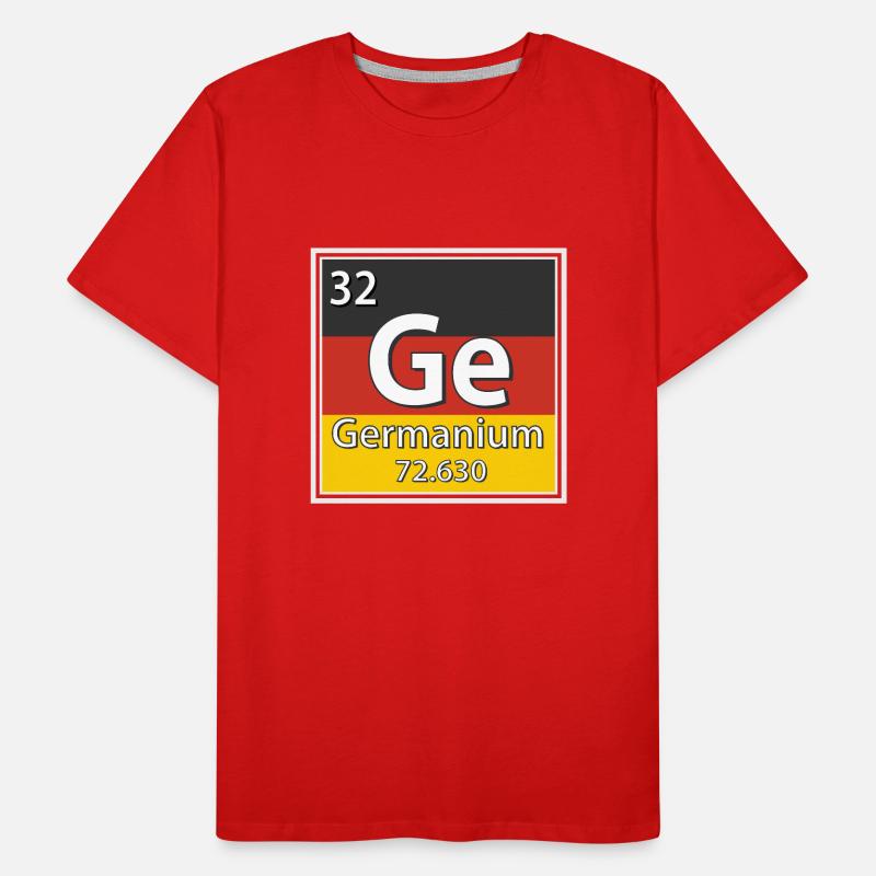 Germanium Element Periodic Table Men's Premium Organic T-Shirt