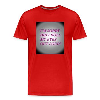 Citation - T-shirt bio Premium Homme - rouge - Devant - Damien (186cm)