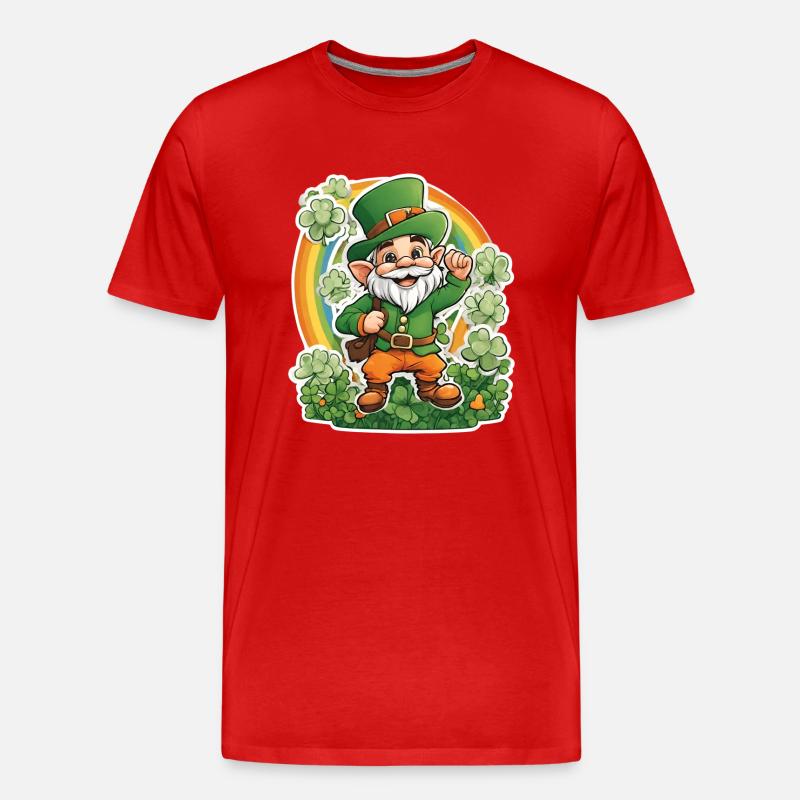 Heiliger Patrick 3 - Männer Premium Bio T-Shirt - Rot