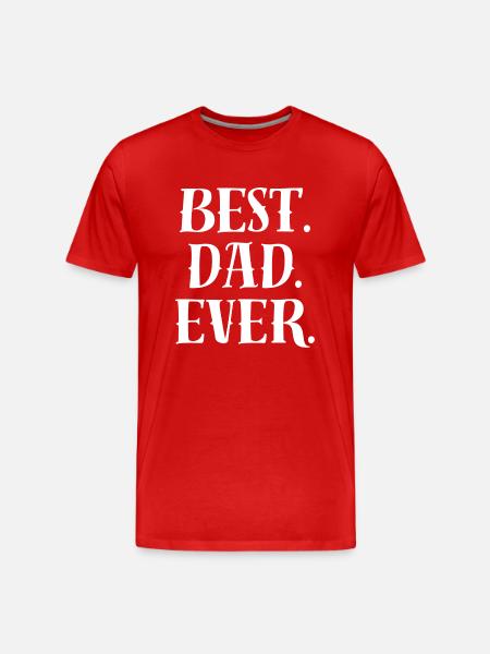 Best Dad Statement - Men's Premium Organic T-Shirt - red