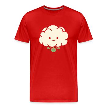 Chou-fleur - T-shirt bio Premium Homme - rouge - Devant - Damien (186cm)