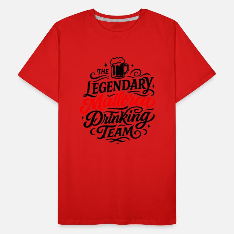 Mallorca Drinking Team Vacances T-shirt bio Premium Homme