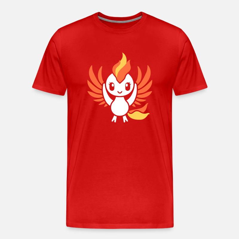 Phönix - Männer Premium Bio T-Shirt - Rot