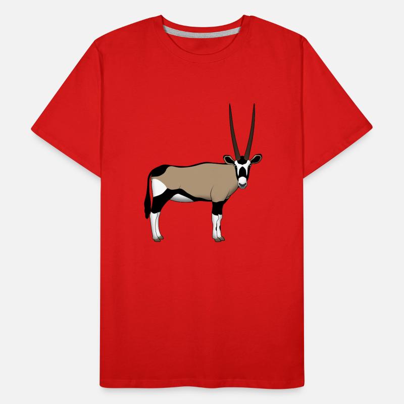 Oryx head front Men's Premium Organic T-Shirt
