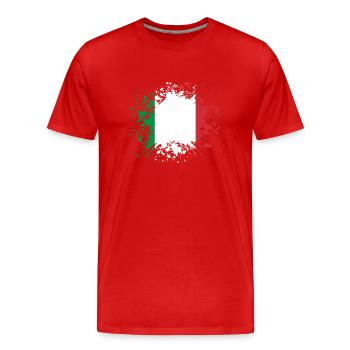 racines pays d'origine racines aiment l'Italie png - T-shirt bio Premium Homme - rouge - Devant - Damien (186cm)