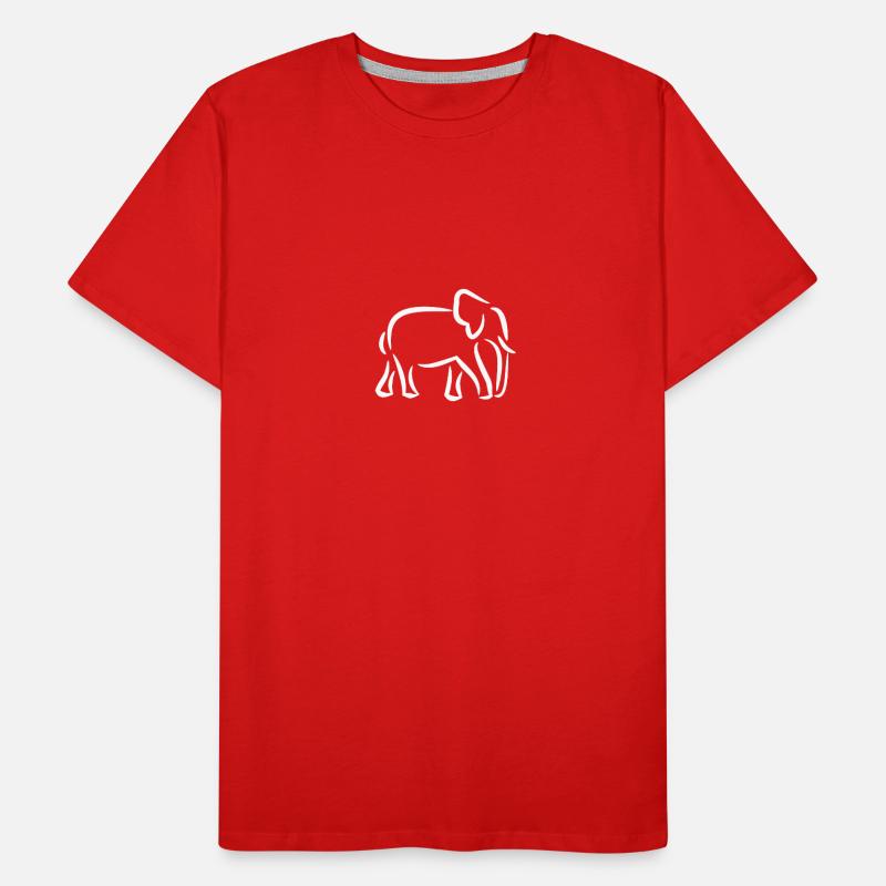 White elephant Men's Premium Organic T-Shirt