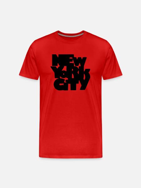 New York City - Men's Premium Organic T-Shirt - red