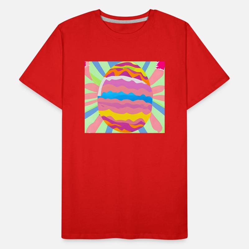 Œuf de Pâques coloré T-shirt bio Premium Homme