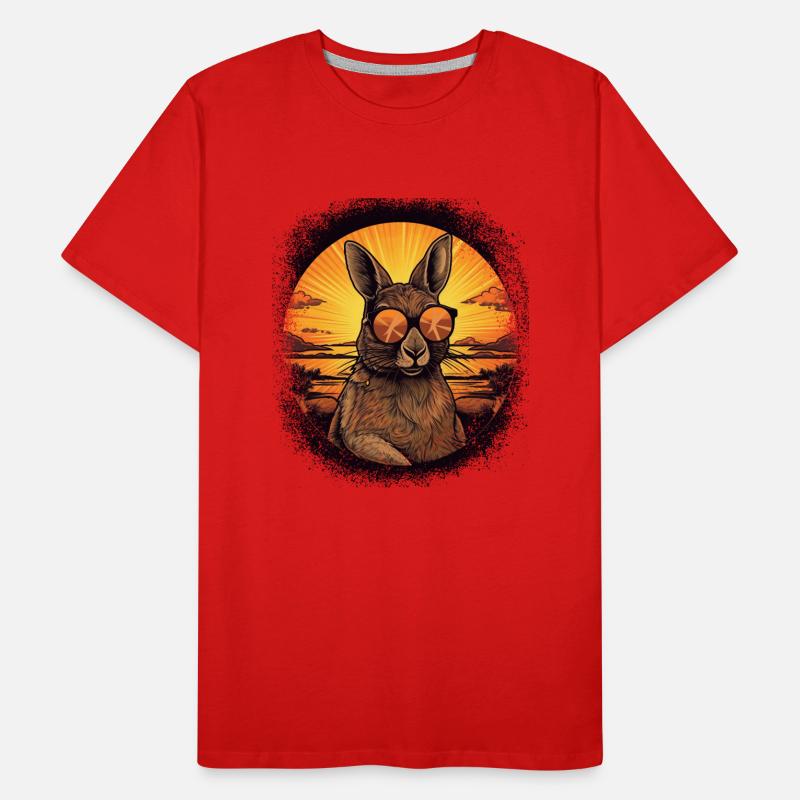 Western Gray Squirrel Funny Gift Rabbit Men's Premium Organic T-Shirt