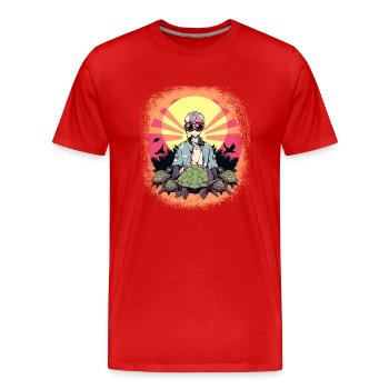 jokes present fun bday present idea - Men's Premium Organic T-Shirt - red - Front - Damien (186cm)
