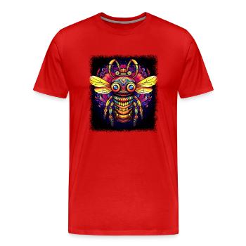 gentillesse apiculteur bday citation drôle - T-shirt bio Premium Homme - rouge - Devant - Damien (186cm)