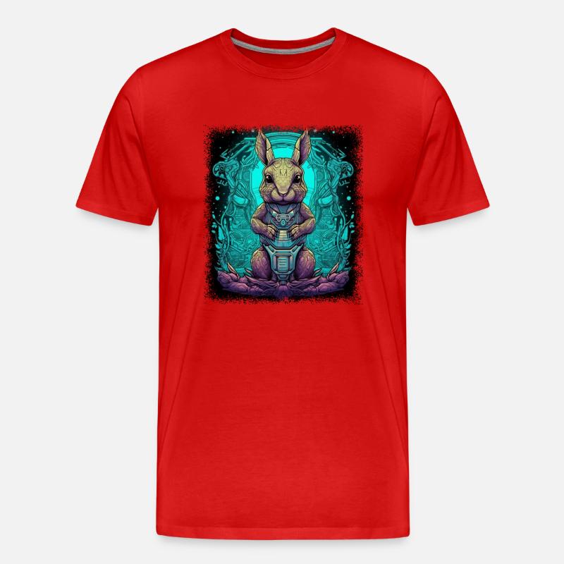 brown eastern gray squirrel - Männer Premium Bio T-Shirt - Rot