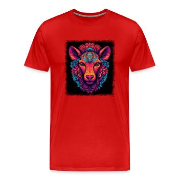 Gift Jokes Anti Nuclear Power Statement - Men's Premium Organic T-Shirt - red - Front - Damien (186cm)