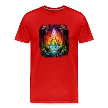 chemistry jokedrinking lover gift gift no - Männer Premium Bio T-Shirt - Rot - Vorne - Damien (186cm)