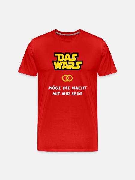 Das Wars - Männer Premium Bio T-Shirt - Rot